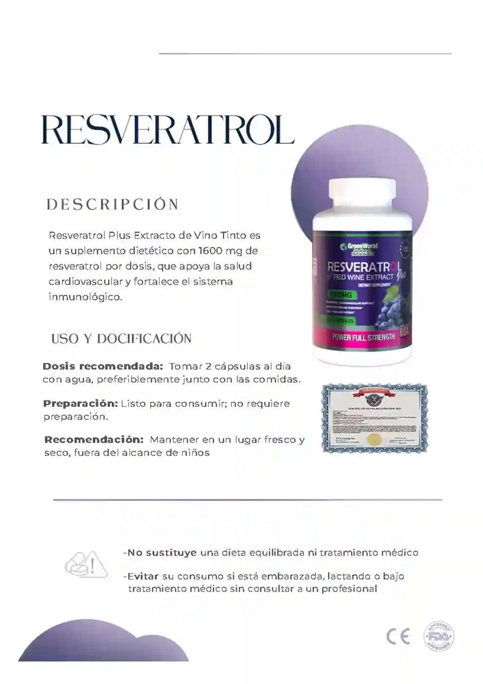 Resveratrol (Antioxidantes Naturales)