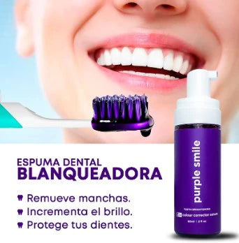 Espuma Blanqueadora Dental - Purple Smile