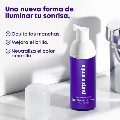 Espuma Blanqueadora Dental - Purple Smile