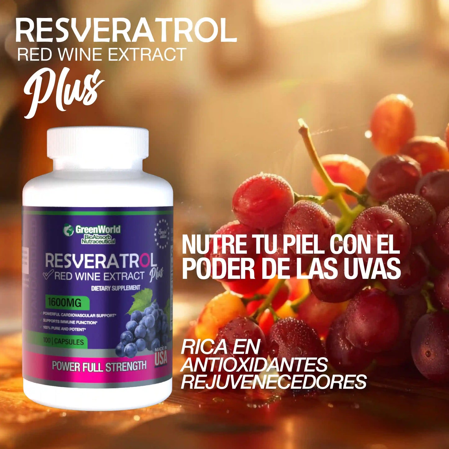 Resveratrol (Antioxidantes Naturales)